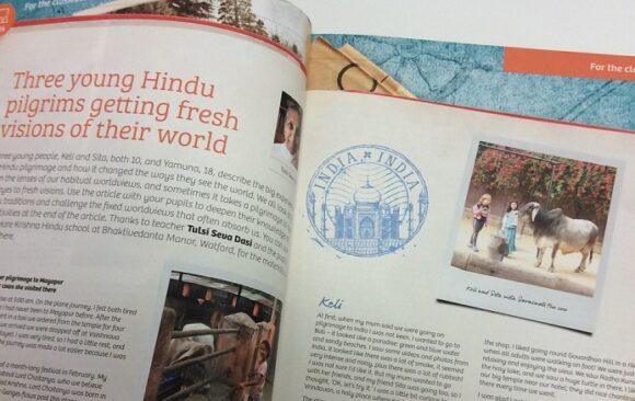 cover RE today Gurukula students in RE Today