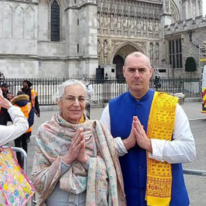 Bhaktivedanta Manor representatives at Coronation ceremony of King Charles III