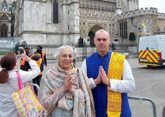 Bhaktivedanta Manor representatives at Coronation ceremony of King Charles III