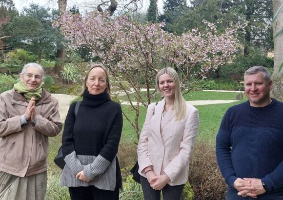 Representatives for Olivia Harrison spend day at Bhaktivedanta Manor