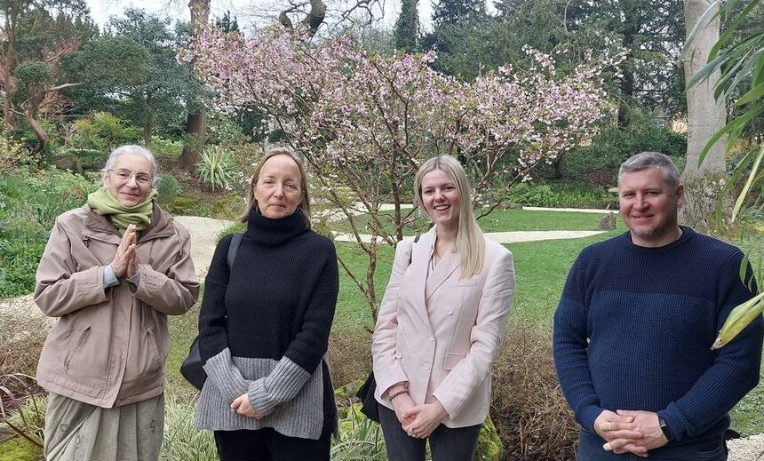 Representatives for Olivia Harrison spend day at Bhaktivedanta Manor