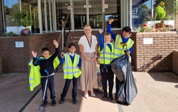 Hare Krishna Primary School participates in World Clean Up Day