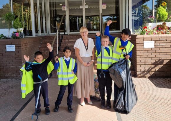 Hare Krishna Primary School participates in World Clean Up Day