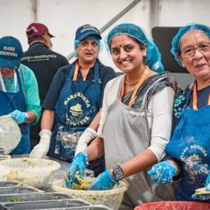 volunteers Volunteering Spirit Shines at Janmashtami Celebration